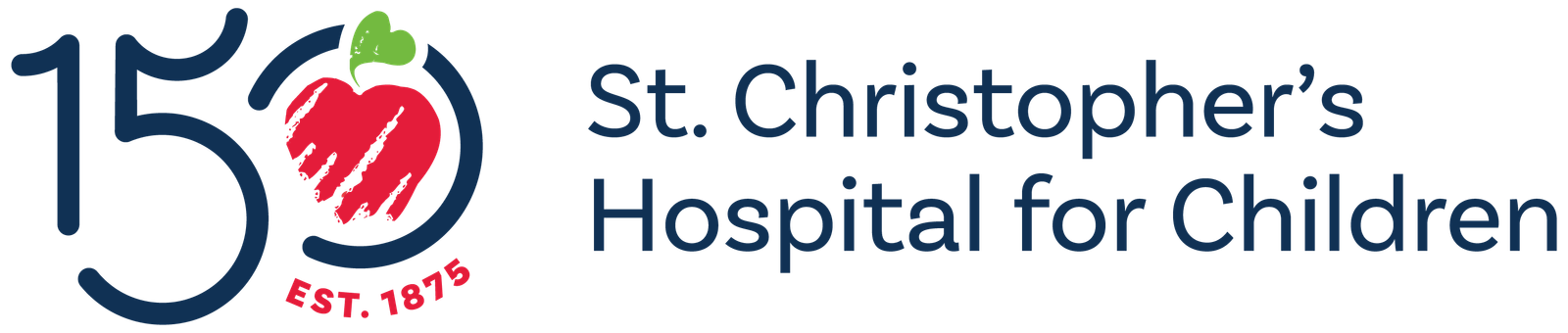 St. Christopher's Hospital for Children 150th Anniversary logo